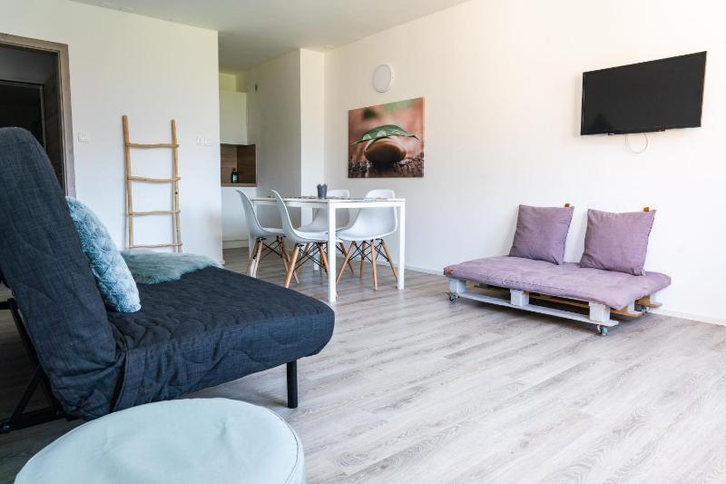 One-Bedroom Apartment with Balcony and Lake View image 1