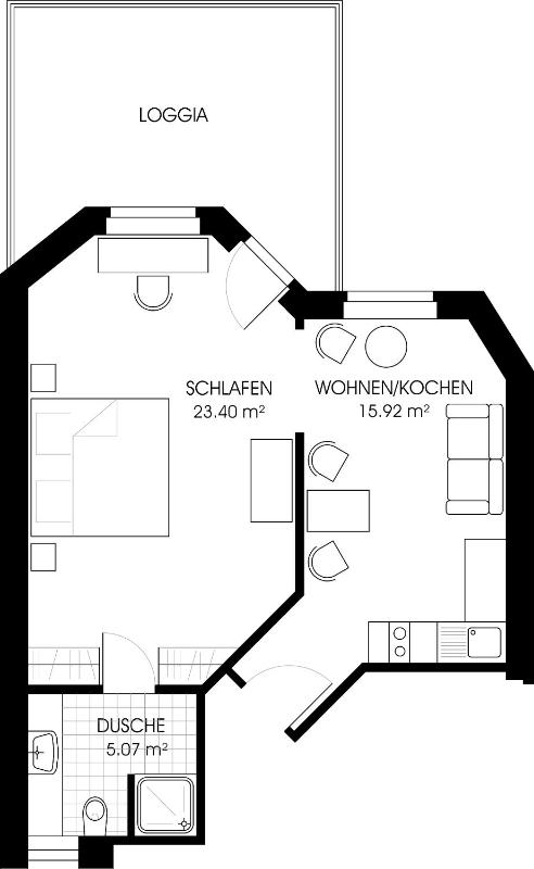 Apartment with Garden View image 3