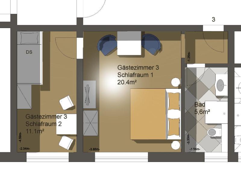 Quadruple Room with Shower image 2