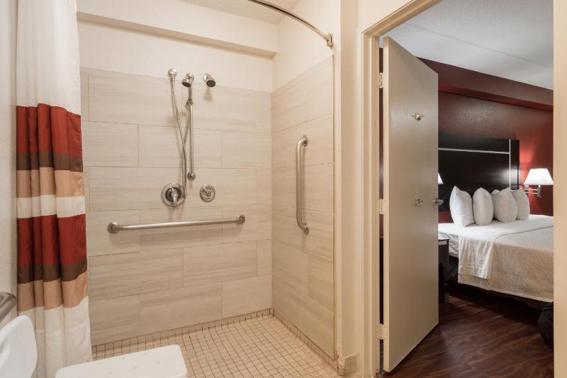 Deluxe Room with One Full Bed Disability Access Roll-In Shower Non-Smoking image 2