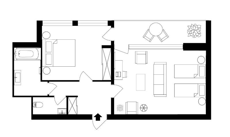 Two-Room Apartment image 2