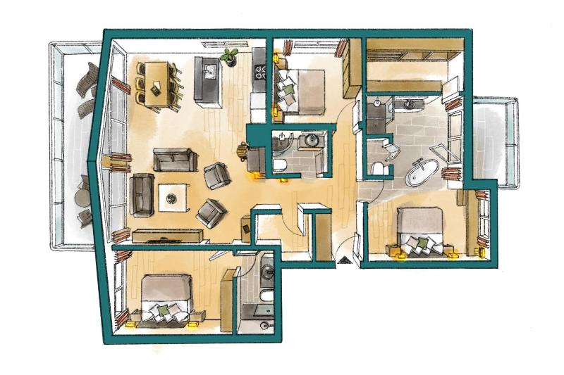 Penthouse Apartment with Matterhorn View image 2
