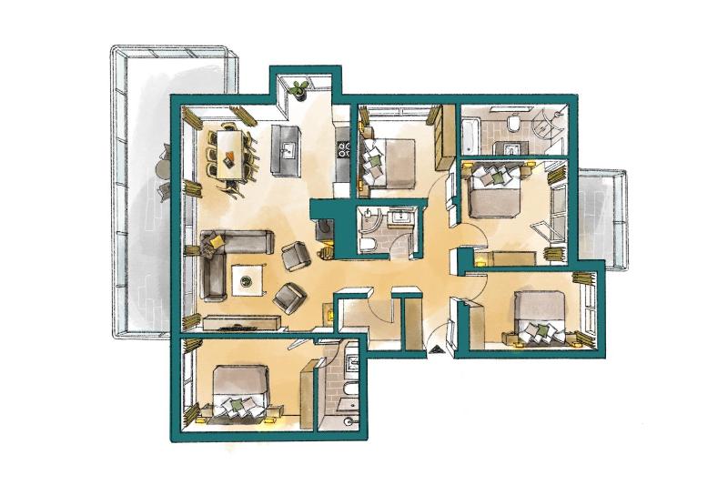 Four-Bedroom Apartment image 2