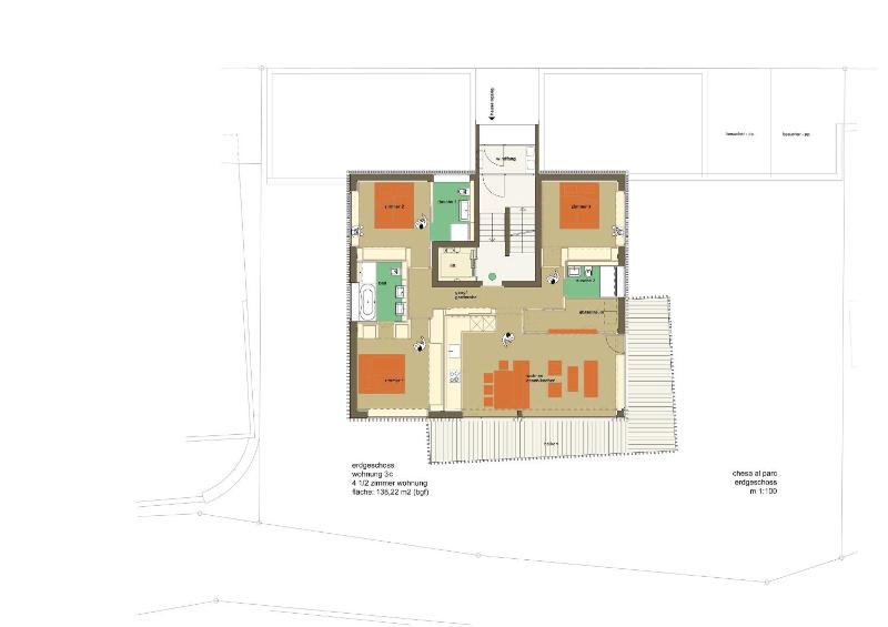 Three-Bedroom Apartment with Balcony image 2