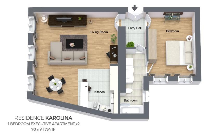 One-Bedroom Apartment image 4