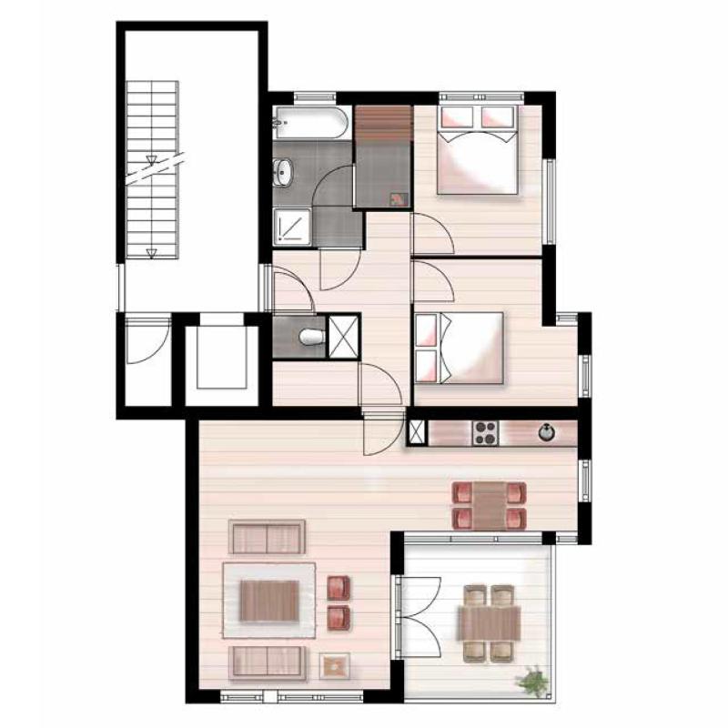 Two-Bedroom Apartment image 2