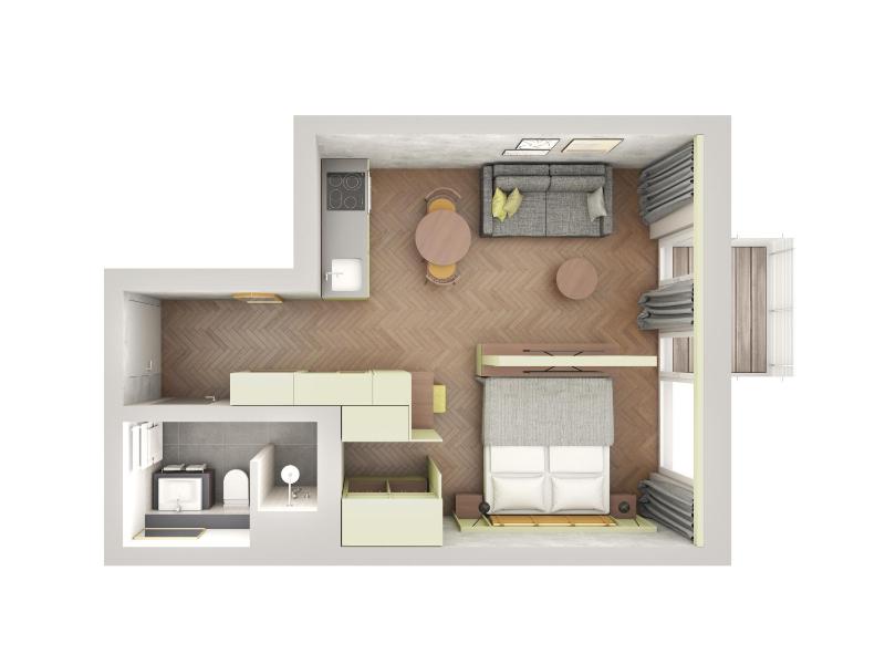 Small Studio Wasabi 31m² image 3