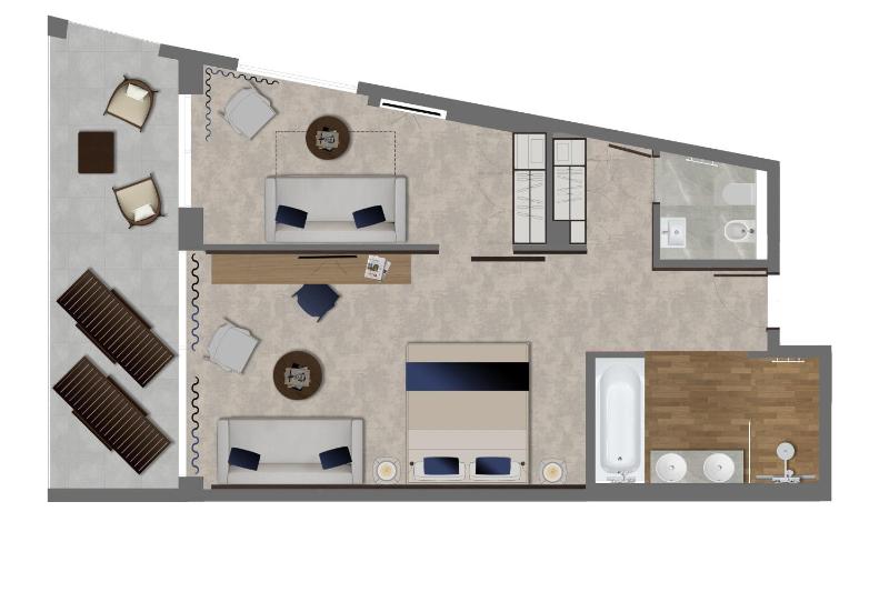 Junior Suite with Balcony and Sea View image 3