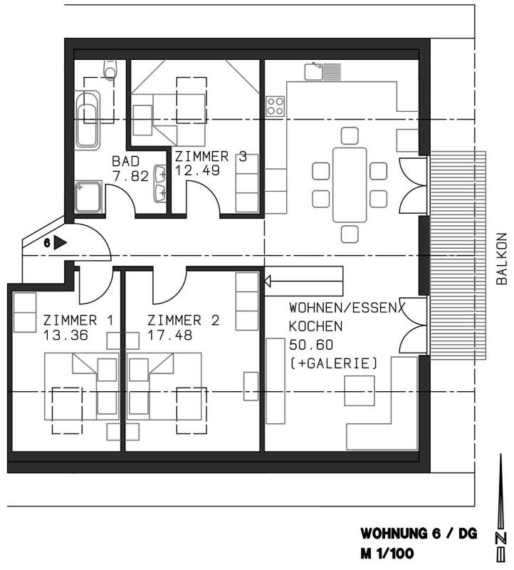 Three-Bedroom Apartment 6 image 2