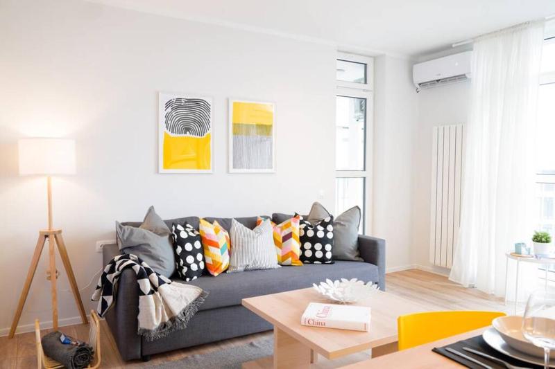 Scandinavian Airy APT in Business Area & Airport Images