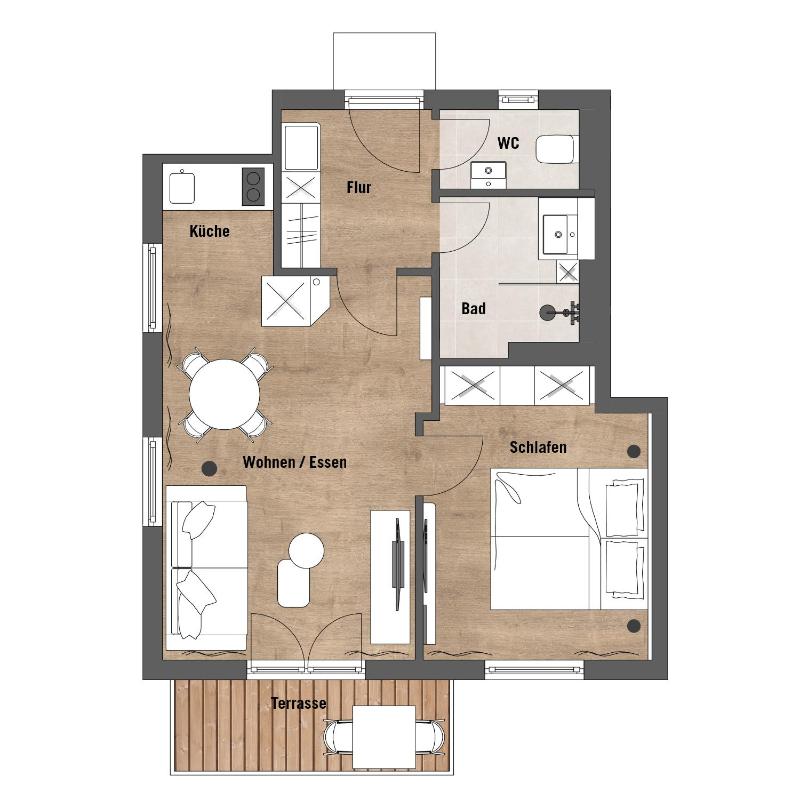 Apartment with Veranda image 2