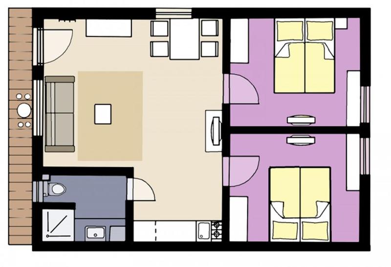 Two-Bedroom Apartment (6 Adults) image 2