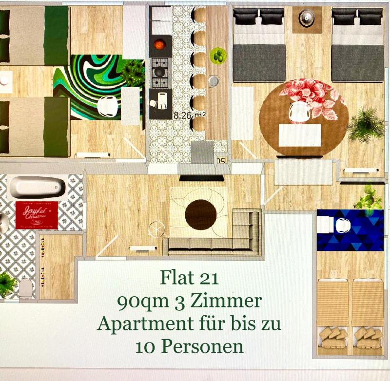 Three-Bedroom Apartment image 4