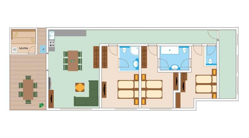 Deluxe Three-Bedroom Apartment image 2