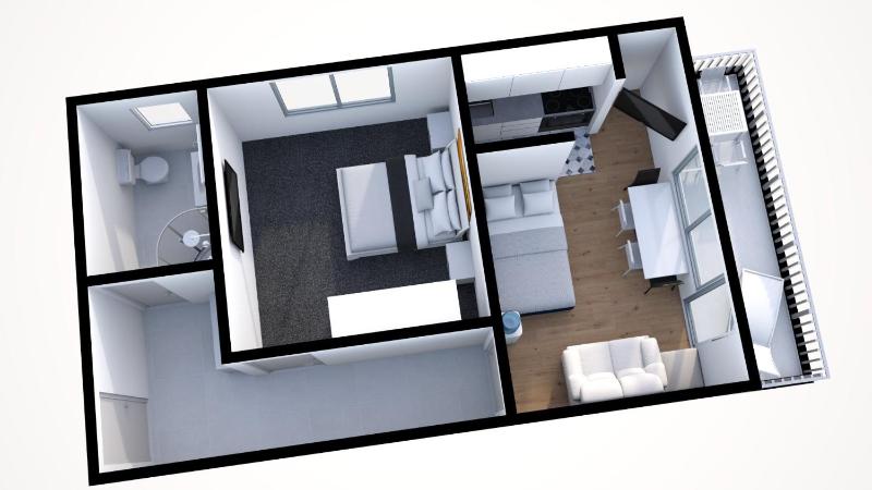 Apartment with Balcony and Sea View image 2