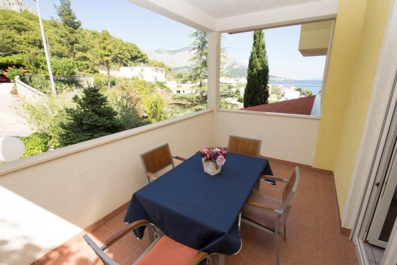 Studio apartment in Duce with sea view, balcony, air conditioning, WiFi 132-7 Images