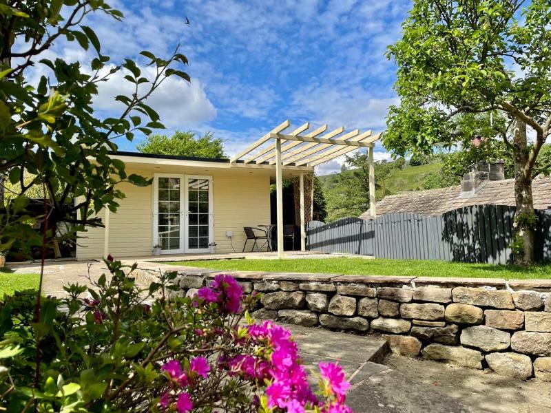 Apple tree hut, in a private garden Images