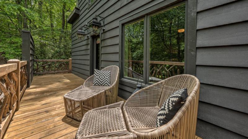 La Pequena Pecos - Modern Rustic Tiny Home along the River! | fire pit - image 16