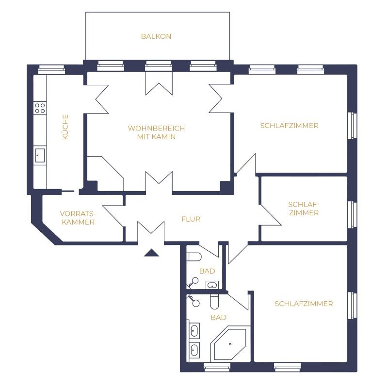 Comfort Apartment mit 3 Schlafzimmern - Hinrichsenstrasse 2 image 2