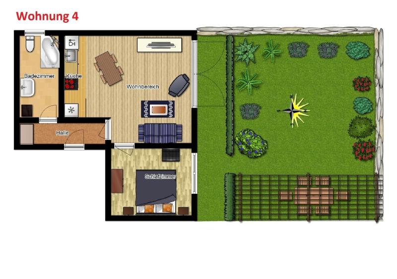 One-Bedroom Apartment with Garden image 2