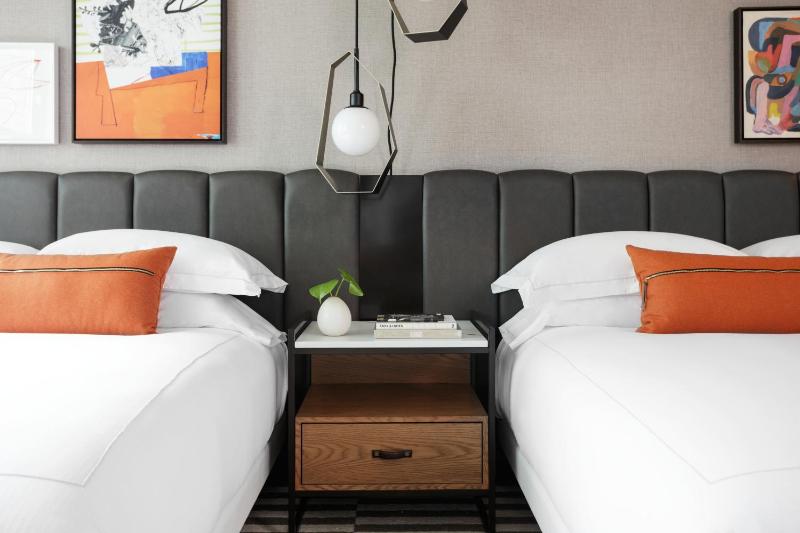 Essential Queen Room with Two Queen Beds and Walk-In Shower image 3