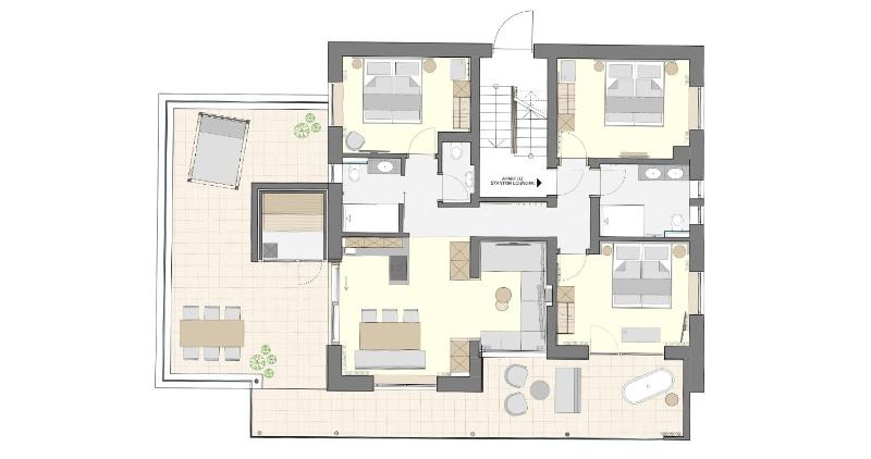 Superior Apartment with Sauna and Balcony and Terrace image 2