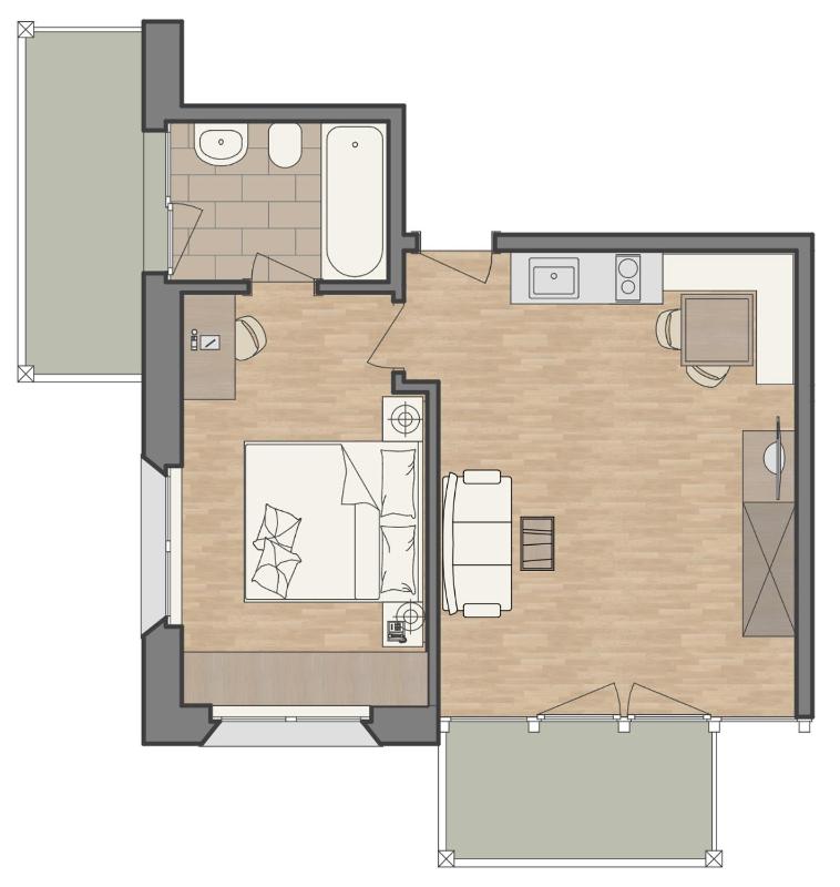 Deluxe Apartment with Garage Parking image 2