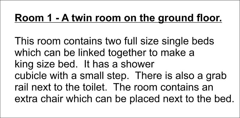 Room 1 - Twin Room - Ground Floor image 3