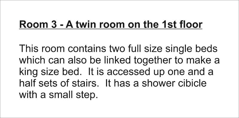Room 3 - Twin Room - First Floor image 3