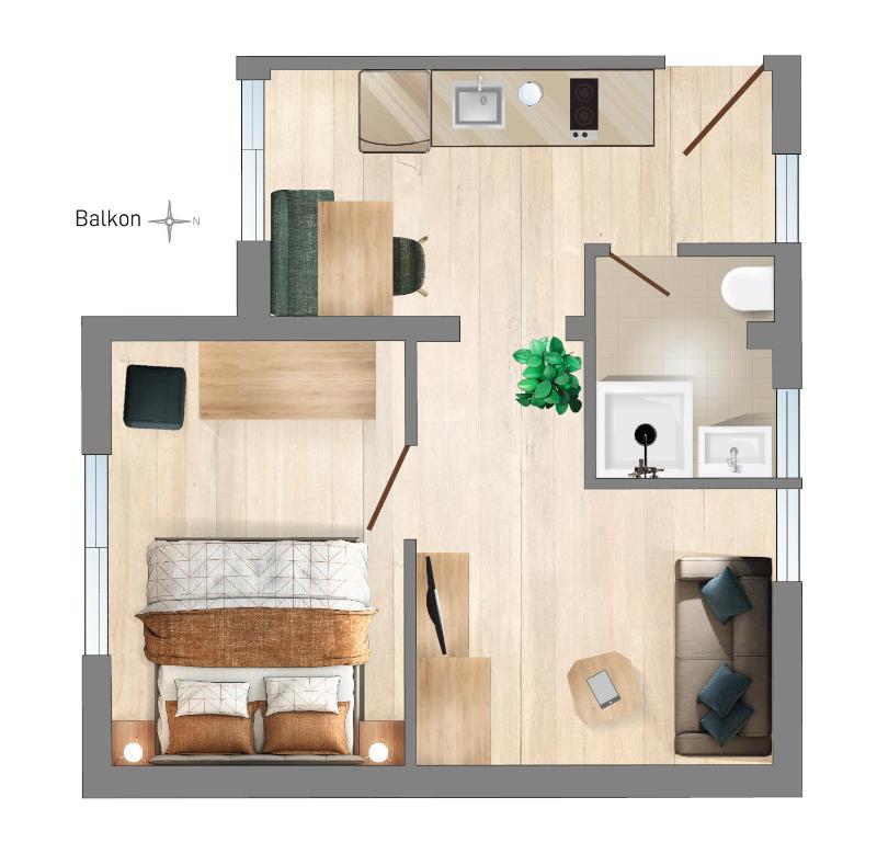 Apartment with Mountain View image 2