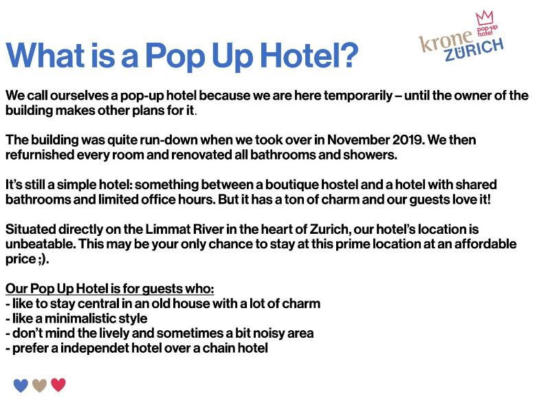 Pop Up Hotel Krone Zürich - image 11