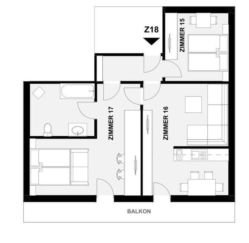 Two-Bedroom Apartment with Balcony image 2