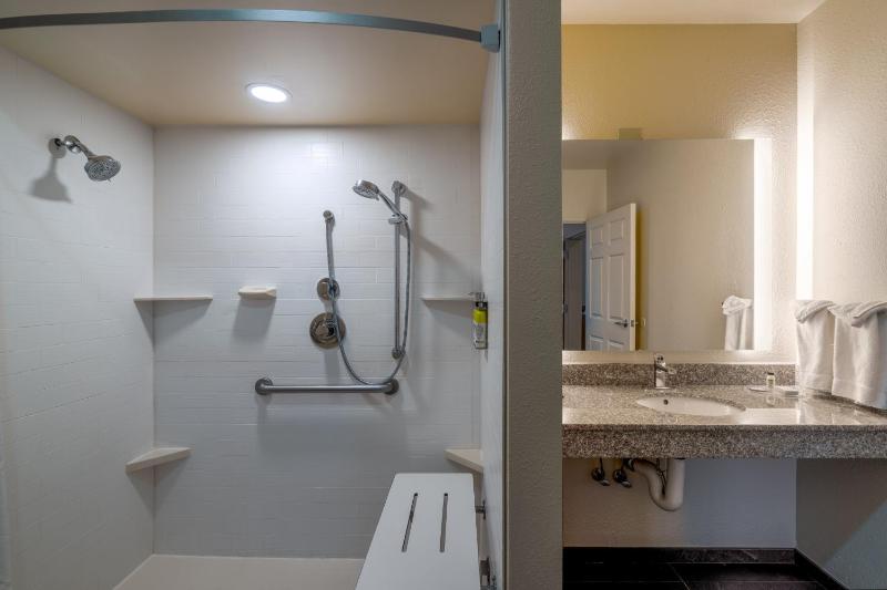 One-Bedroom King Suite with Communications Accessible Roll-In Shower image 4