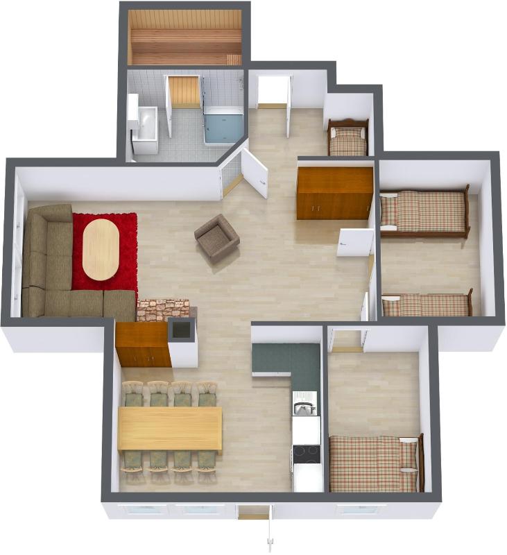 Two-Bedroom Apartment (6 Adults) image 3
