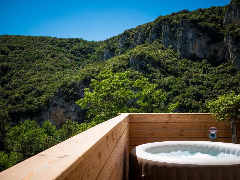 Double Room with Terrace and Private Hot Tub with view Gorge de l'Ardeche image 3