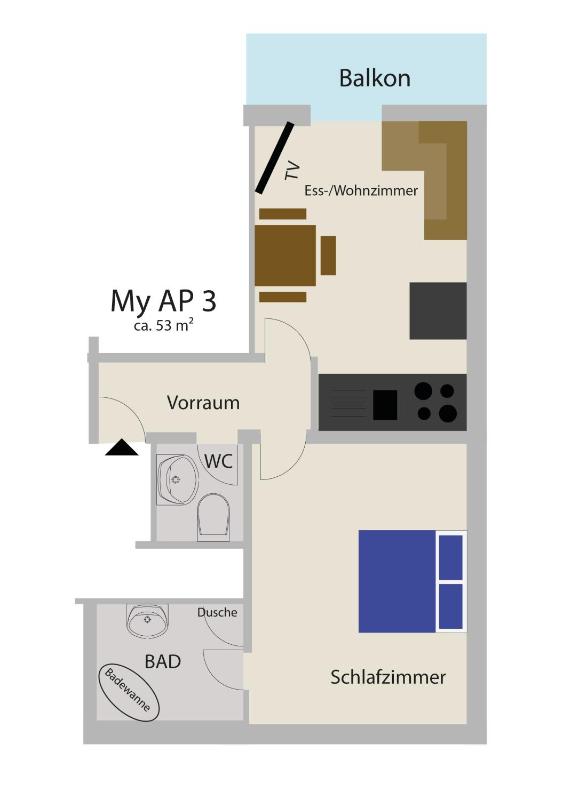 One-Bedroom Apartment image 3