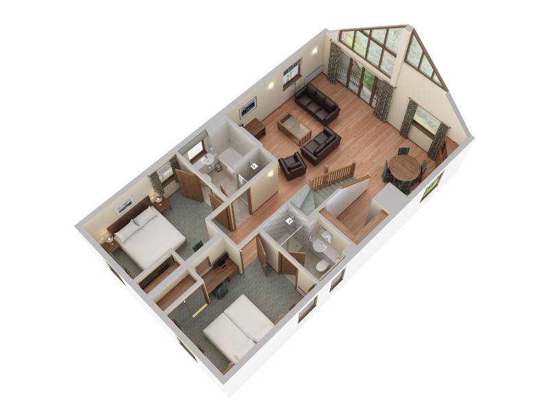3 Bed Woodland Lodge image 3