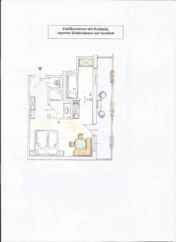 Family Apartment with Kitchenette and Balcony image 2