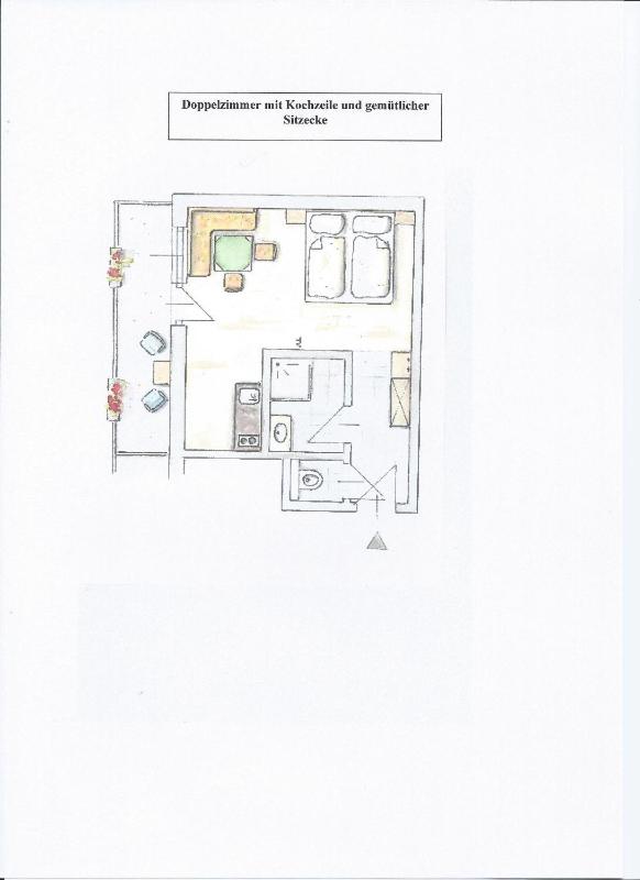 Double Room with Kitchenette and Balcony image 2
