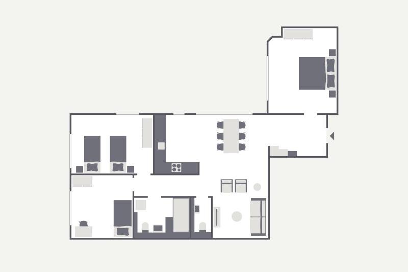 Three-Bedroom Apartment image 2