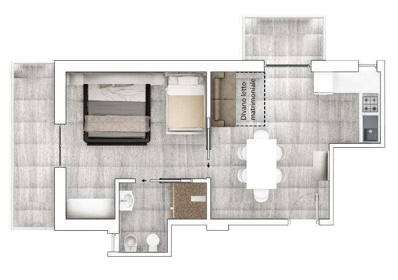 One-Bedroom Apartment image 3