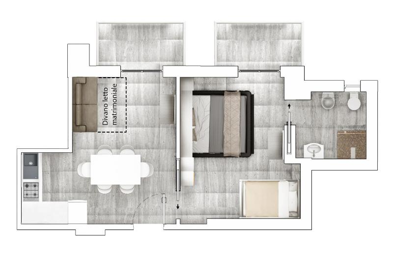One-Bedroom Apartment image 2