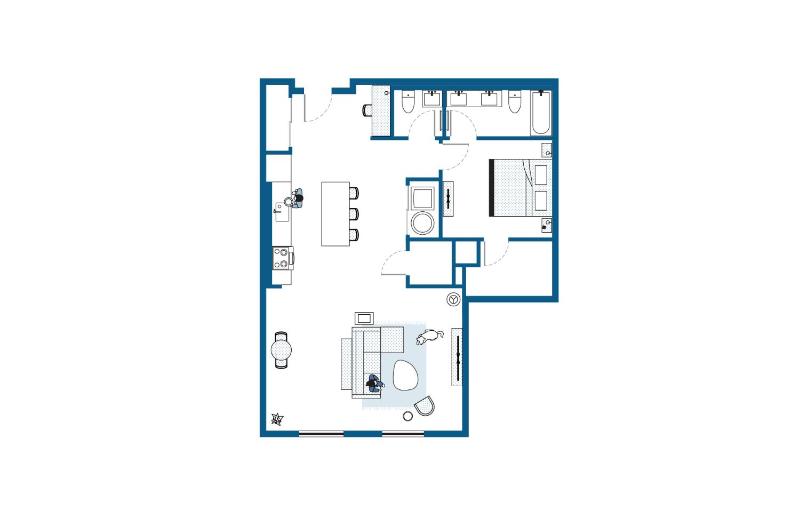 One-Bedroom Apartment image 3