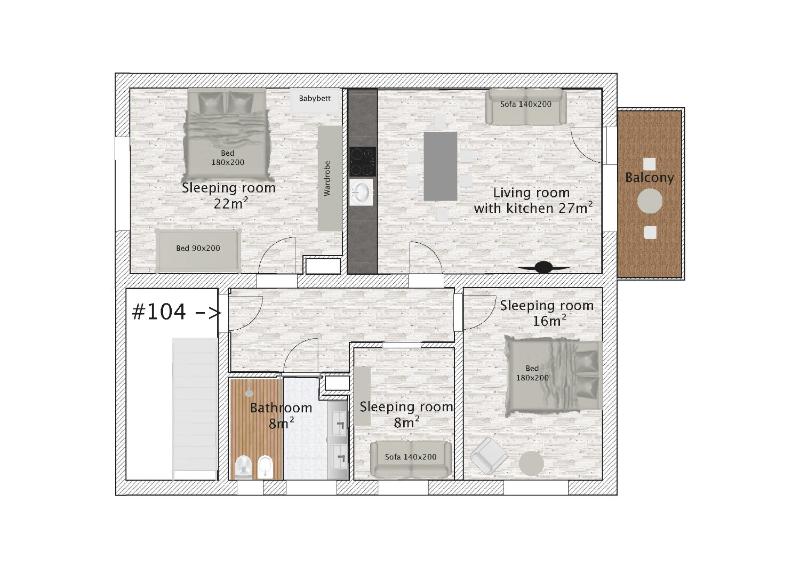 Three-Bedroom Apartment image 1