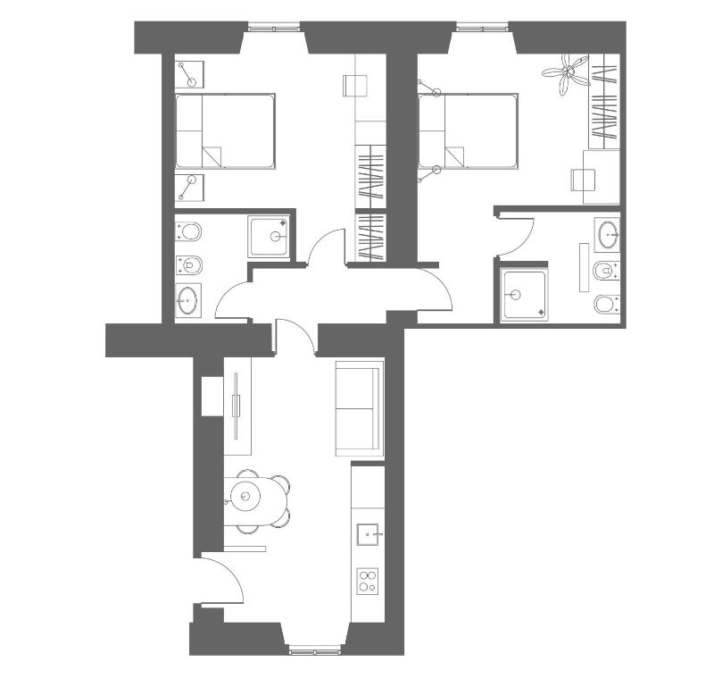 Two-Bedroom Apartment - Largo La Foppa 5 image 2