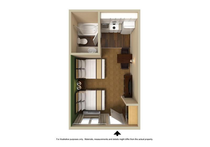 Studio with 2 Double Beds - Non-Smoking image 2