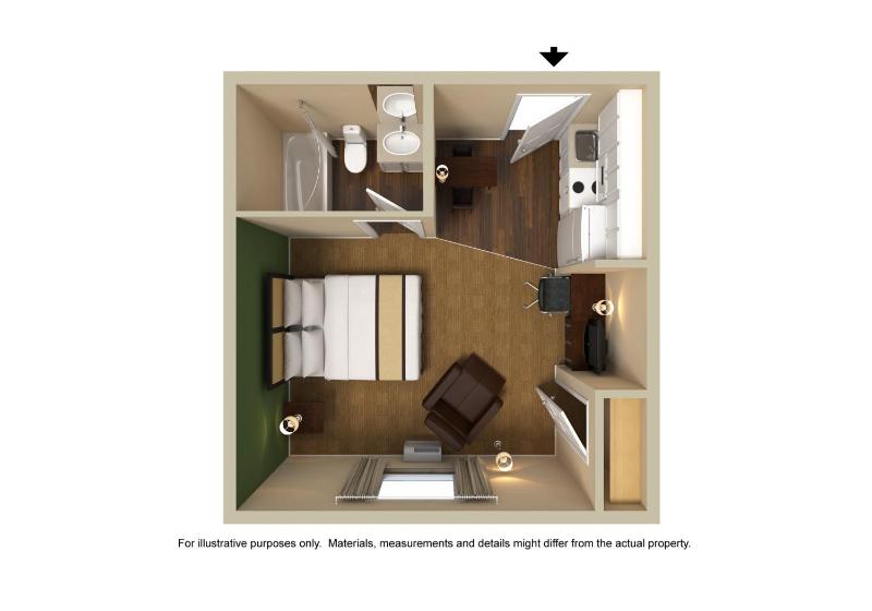 Studio with 1 King Bed - Non-Smoking image 2