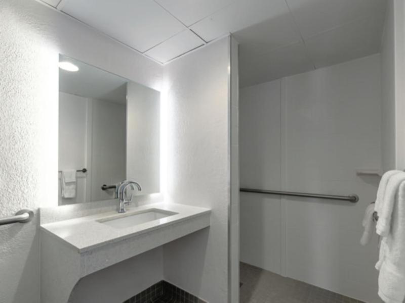 1 King Bed, Mobility and Hearing Accessible Room, Roll-In Shower, Non-Smoking image 4