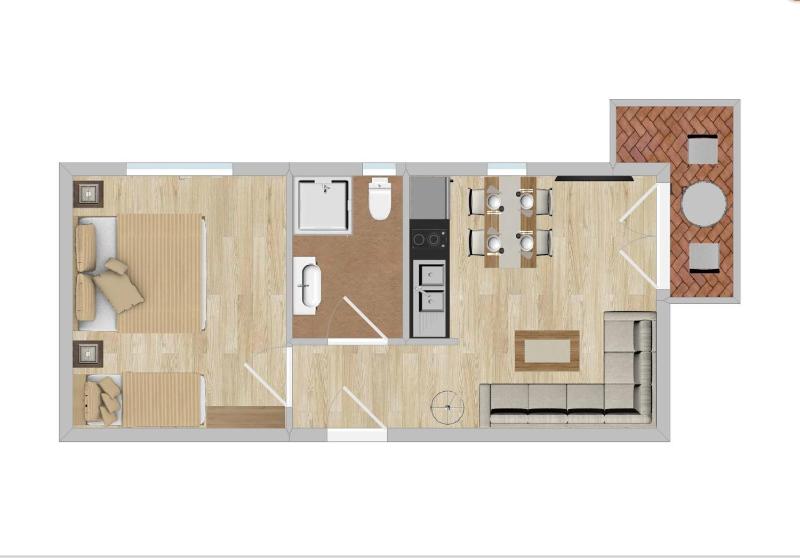 Apartment with Terrace image 2