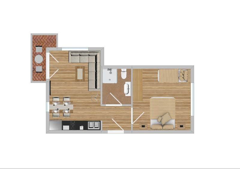 Apartment with Terrace image 2